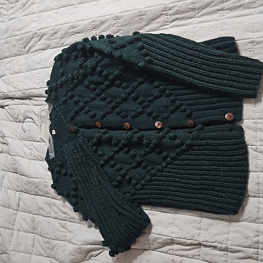 Liz Alig Wool Cardigan Sweater